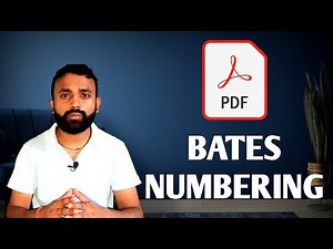how to add bates numbers to pdf || bates numbering pdf