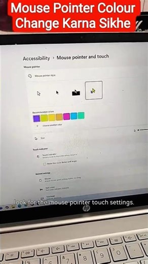 Changing your mouse pointer color is super easy #shorts #knowledge #diy #computer #myviewboard ✨
