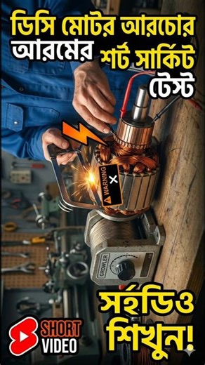 DC motor armature check .#learning industrial automation