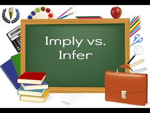 Imply vs. Infer
