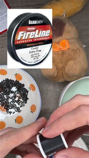 Here is a secret: use a fireline string for beading
