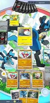 Beating Advanced Pikachu ex Deck (Shining Revelry) with Mienshao & Lucario & Bewear Deck in PTCGP