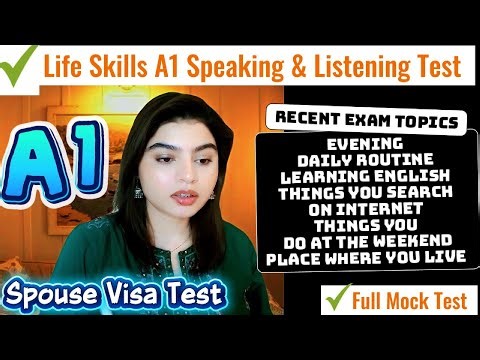 IELTS A1 Life Skills Speaking & Listening Test |Important Questions with Answers | 2025 Latest