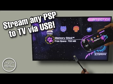 How to stream any PSP to TV using just a USB cable !