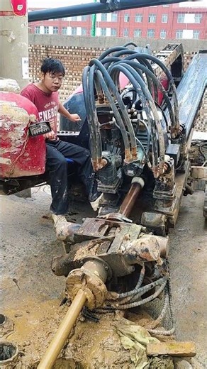 Construction machinery Pipe jacking operation