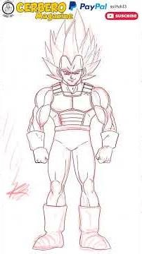 ¡Dibujando al Príncipe de los Saiyans! 👑 Super Vegeta Speedpaint #shorts #vegeta #krita