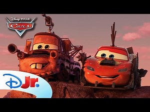 Lightning McQueen and Mater (Almost) Stop a Battle! 💥 | Cars on the Road | Pixar Cars | @disneyjr