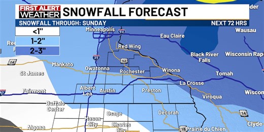 First Alert: Light snow and strong winds through Friday
