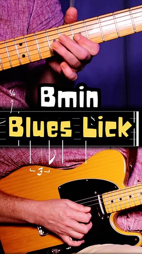5.5K views · 17 reactions | Bminor Blues Lick With Tabs | pdf & Backing Track in 1st comment | Harmose Guitare | Facebook