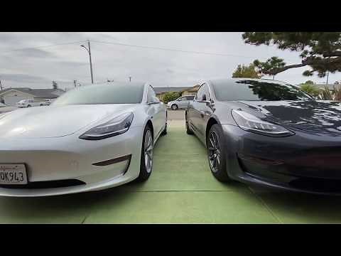 2020 Tesla Model 3 Gray Vs White - Design Comparison