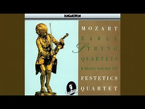 String Quartet No. 2 in D major K. 155 (134a) : I. Allegro