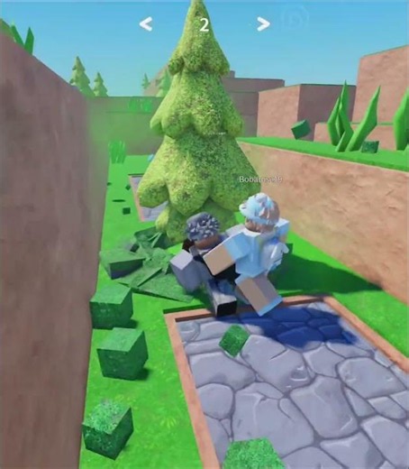Boba gets pranked by a tree lol #roblox