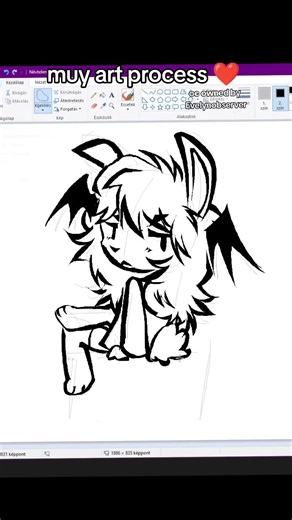i luv the lasso tool can u tell #speedpaint #mspaint #furryart #furryfandom #lassotool