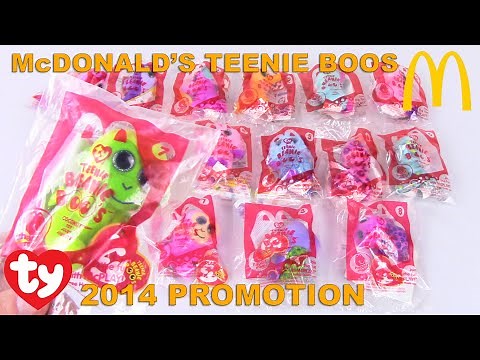 TY 2014 McDonald's Teenie Beanie Boos (Complete Set of 16) Values & Review - BBToyStore.com