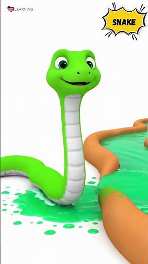 O to Z Color Animals 🦓🐘 | Learn Colors & Animals for Kids | Fun Preschool Animation #shorts