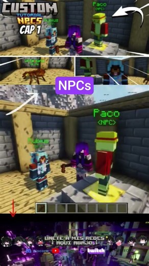 Create your own NPCs in Minecraft