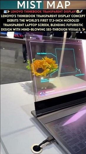 💻✨ Lenovo ThinkBook Transparent Display! World’s First 17.3" See-Through microLED Laptop! 🤯🚀