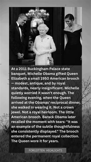 "Michelle Gave the Queen a Modest Brooch — She Wore It the Very Next Night"