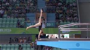 女子飛び込み自由選択10m予選 2014年南京ユース五輪