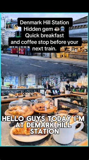 Exploring a hidden gem at Denmark Hill Station ☕🚆 The perfect quick breakfast & coffee spot before your next train#south #fyp #foodtok #reels__tiktok #coffee