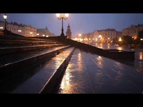 Odesa, Ukraine Rain & Thunderstorm at Night | Relaxing Rain ASMR for Sleep & Study