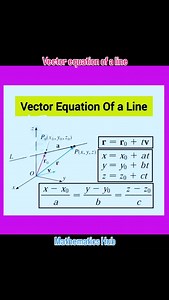 Vector equation of a line #vectorequation #viralreels #viral #maths #solve | Mathematics Hub