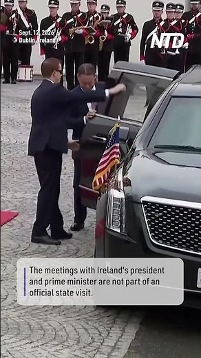 President Trump Arrives in Ireland for Meetings and Golf Tournament
