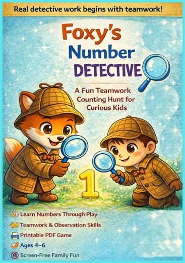 Printable Number Scavenger Hunt – Fun Math Detective Game PDF, Ages 4–6 - Etsy