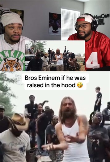 Bros Eminem if he was raised in the hood 🤣 #eminem #hood #rappers