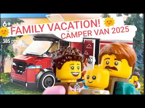 NEW! 🌞 LEGO CITY CAMPER VAN 2025 – Family Vacation! NEW LEGO Set! 🌞