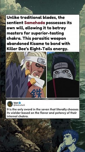 Unlike traditional blades, the sentient Samehada possesses its own will, allowing it to betray maste
