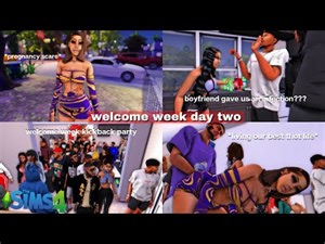WELCOME WEEK DAY TWO | THE QUAD S1E2 | SIMS 4 NEW LP