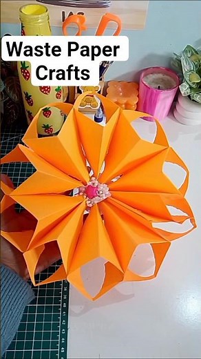 Waste Paper Se Beautiful Craft | Easy DIY Home Decor #wastepapercraft #papercraftideas #diyideas