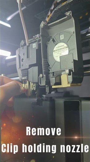 Bambu Lab P2S Nozzle swap from a 0.4 to a 0.2 #3dprinting#bambulabp2s #p2s