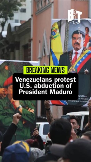 BreakThrough News on Instagram: "Hours after the U.S. announced the capture of President Nicolás Maduro and his wife, First Lady Celia Flores, Venezuelans hit the streets in defiance of U.S. imperialism and the abduction of their head of state. The Trump administration claims the U.S. will now “run” Venezuela and “start making money” from its oil. Despite the abduction of Maduro, who is en route to New York to face trial, his government remains in power and has not surrendered."