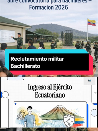 Convocatoria militar para Bachilleres 🇪🇨 #bachillerato #reclutamiento #bachillerec #militarecuador #fuerzaarmada