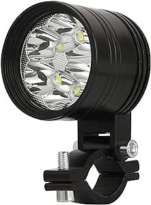 Motorcycle E-bike Led Headlight, 12-80V 60W 6000LM 6 LEDs Bicycle Driving Spot Light For Motorbike Truck Trailer Car Boat(3 Modes)
