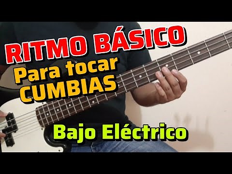 Basic Rhythm for Playing Cumbias on Electric Bass | Major and Minor Keys | For Beginners