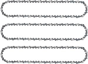 3 Pack 20 Inch Chainsaw Chain Compatible with Echo CS-590, CS-620P, CS-620PW CS-580 Chian Saw, 3/8" .050" 70DL Chainsaw Chain Link