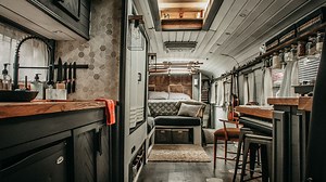 Video. Watch this architecture student convert an old school bus into a home