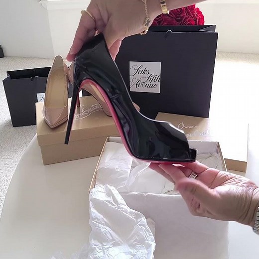 Christian Louboutin Platform Peep Toe Unboxing Video