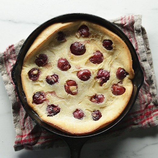 465K views · 643 reactions | Learn the easiest way to pit your cherries  and make a delicious and easy cherry clafoutis! Recipe: https://tasty.co/recipe/cherry-clafoutis | Tasty | Facebook