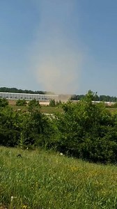 24K views · 164 reactions | DUST DEVIL - FOX 2 viewer Jeff Overall recorded this video of a dust devil at 370 in the Earth City area | Fox2Now | Facebook