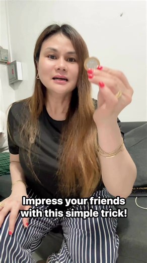 Learn this simple yet impressive disappearing and reappearing coin trick! ✨ With just a bit of sleight of hand, quick movements, and a little distraction, you can amaze your friends and family! Give it a try and let us know how it goes!#MagicTrick #CoinTrick #SleightOfHand #SimpleMagic #MindBlown #EasyMagic #MagicTutorial #TrickRevealed #FunWithMagic #LearnMagic | Michelle Reyes