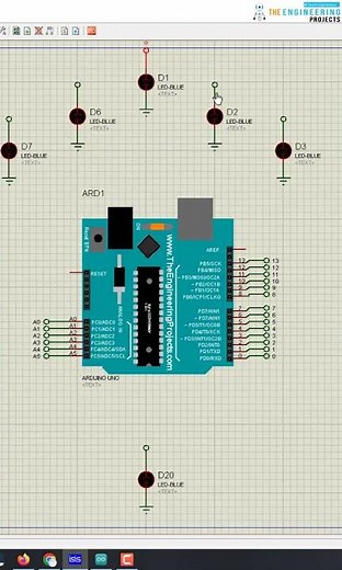 LED with Arduino in Proteus Simulation