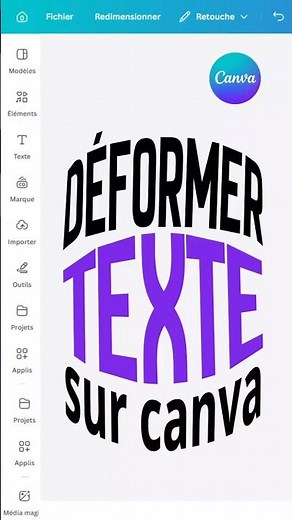 This app helps you distort your text in Canva #canva #trafficwhen