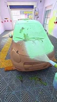 Cleaning a car covered in mud. Part 1