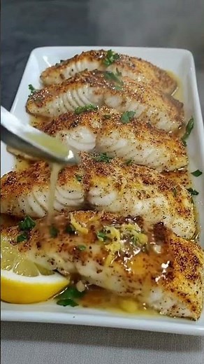 Lemon butter fish recipe #fishrecipe #antiinflammatory #mediterraneanfood