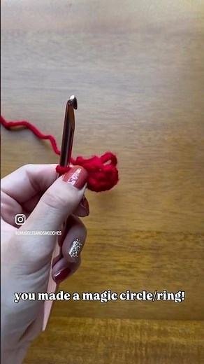 Magic Ring/Magic Circle Crochet LEFT HANDED tutorial