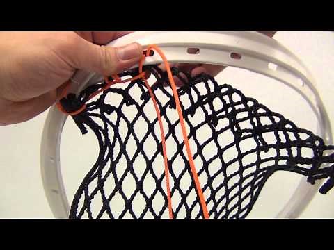 Reinforced Goalie Topstring Tutorial: 9D Topstring on 12 Diamond Mesh